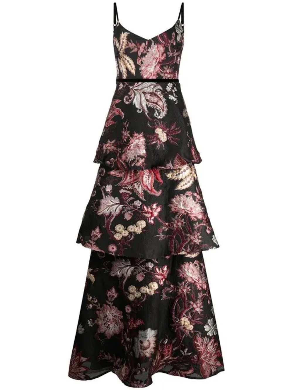 Marchesa Notte Sleeveless Tiered Gown Size 6 $895.00